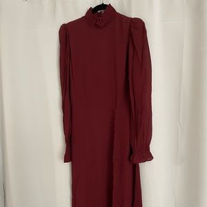 NWT Reformation Stevi Dress Plum 4